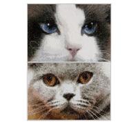 Thea Gouverneur - Kreuzstich-Set - Katzen Smoey + Blu - Aida - 16 Count - Für Erwachsene - 542A