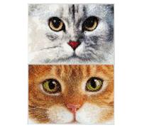 Thea Gouverneur - Kreuzstich-Set - Katzen Tijer + Kitty - Aida - 16 Count - Für Erwachsene - 540A