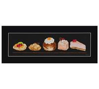 Thea Gouverneur - Kreuzstich-Set - Marmeladen-Topf - Aida Schwarz - 18 Count - Für Erwachsene - 3047.05