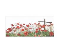 Thea Gouverneur - Kreuzstich-Set - Mohnblumen - Aida - 18 Count - Für Erwachsene - 546A