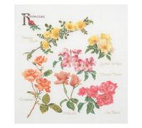 Thea Gouverneur - Kreuzstich-Set - Rosen - Leinen - 32 Count - Für Erwachsene - 3066