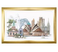 Thea Gouverneur - Kreuzstich-Set - Sydney - Leinen - 36 Count - Für Erwachsene - 480