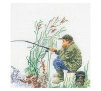 Thea Gouverneur - Zhler Cross Stitch Kit - Fischerei - AIDA - 18 Count - Stickkit fr Erwachsene - DMC Stickwsche und andere Cross -Stitch -Lie