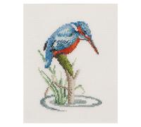 Thea Gouverneur - Zhler Cross Stitch Kit - Kingfisher - Aida - 14 Count - Stickkit fr Erwachsene - DMC -Stickwsche und andere Cross -Stichzube