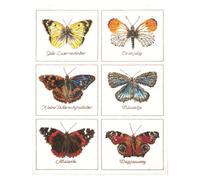 Thea Gouverneur - Zhler Cross Stitch -Kit - Schmetterlinge - AIDA - 16 Count - Stickkit fr Erwachsene - DMC -Stickwsche und andere Cross -Stit