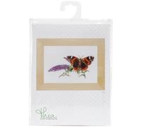 Thea Gouverneur - Zhler Cross Stitch -Kit - Schmetterlings -Budlea - Aida - 18 Count - Stickkit fr Erwachsene - DMC Stickwsche und andere Cros