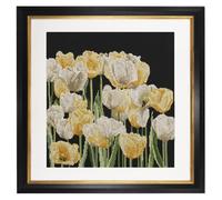 Thea Gouverneur - Zhler Cross Stitch -Kit - Tulpen - Aida Black - 14 Count - Stickkit fr Erwachsene - DMC -Stickwsche und andere Cross -Stitch