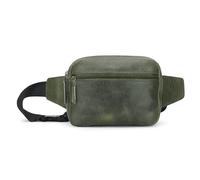 TheAntiq Gürteltasche aus Leder (20,3 x 12,7 x 7,6 cm) - Hüfttasche mit mehreren Taschen und verstellbarem Gurt für Reisen und den täglichen Gebrauch, Grün , 8 x 5 x 3Inches, Bauchtasche Corss Body