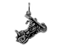 TheCharmWorks Sterling Silber Motorrad Charmanhänger | Harley Davidson Motorbike Charm