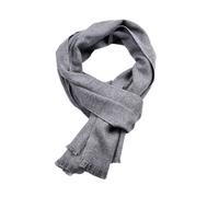 THEDAYBABY Einfarbiger Kaschmir-Schal für den Winter, warm, Halstuch, Pashmina-Schal, für Herren, lässig, Business-Schal (hellgrau)