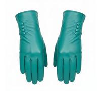 TheGloveHut Damen Handschuhe aus echtem weichem Leder, vollständig gefüttert, jade, Large 7.5"