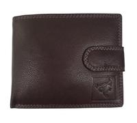 TheGloveHut Herren-Geldbörse aus echtem Leder, RFID-geschützt, Kreditkartenhalter, Münzfach, in Geschenkbox, braun, Einheitsgröße, Kartenetui aus Leder