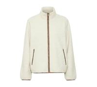 THEJOGGCONCEPT JCBebe Damen Jacke Teddy-Jacke Übergangsjacke mit Stehkragen Reißverschlusstaschen Regular fit, Größe:XXL, Farbe:Birch Mix (202723)