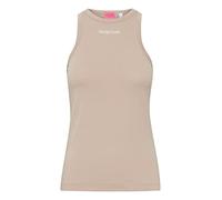 THEJOGGCONCEPT JCSIMONA Tanktop Tanktop - Damen Top Kurzarm Shirt Basic mit Schriftzug Slim Fit, Größe:XL, Farbe:Doeskin (151308)