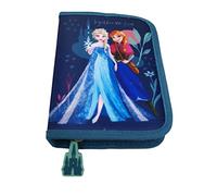 Theonoi Eiskönigin Frozen Kinder Federmäppchen Federtasche Federmappe Mäppchen Etui 2 Fach gefüllt Schulzubehör Einschulung Mädchen (Frozen II)