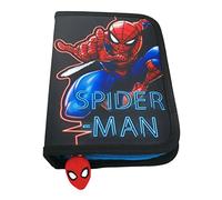 Theonoi Kinder Federmäppchen Federtasche Federmappe Mäppchen Etui 2 Fach Doppeldecker Schüleretui Stifteetui gefüllt Federpenal Schulzubehör Einschulung Junge