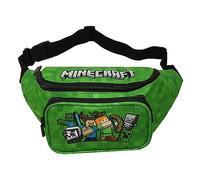 Theonoi Kinder Minecraft Bauchtasche Gürteltasche Schultertasche Umhängetasche Tasche Hüfttasche Handytasche Reisetasche Kindertasche Geldgürtel für Schule Sport Outdoor (Grün Minecraft)