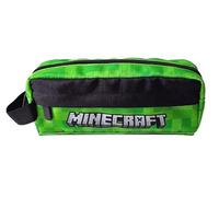 Theonoi Minecraft Kinder Federmappe Schlampermäppchen Federmäppchen Mäppchen Schulmäppchen Federtasche Federpenal Etui Case (Grün)