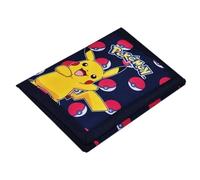 Theonoi Pokémon Kinder Geldbörse mit Pikachu & Pokéball Motiv - Offizieller Fanartikel Geldbeutel mit Münzfach & Klettverschluss für Jungen & Mädchen