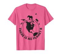 There is No Planet B Save Animals T-Shirt T-Shirt, Herren, Rosa Meliert, 3XL