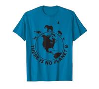 There is No Planet B Save Animals T-Shirt T-Shirt, Herren, Saphir, 3XL