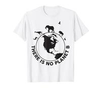 There is No Planet B Save Animals T-Shirt T-Shirt, Herren, Weiß, 3XL