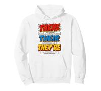 There Their They're Funny Grammar English Teacher Humor Pullover Hoodie