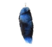 Therian Tail Fuchsschwanz Anhänger Fell Schwanz Keychain 40cm Extra Groß Fuchs Schlüsselanhänger Tasche Zusätze Auto Schlüsselketten Anhänger Weich Flaumig Fox Tail Handtasche Dekoration