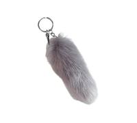 Therian Tail Fuchsschwanz Anhänger Fell Schwanz Keychain 40cm Extra Groß Fuchs Schlüsselanhänger Tasche Zusätze Auto Schlüsselketten Anhänger Weich Flaumig Fox Tail Handtasche Dekoration