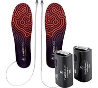 Thermic - Heizsohlen + Batterien - Set 3D + C-Pack 1300B , aus Wolle - Blau Blau XL