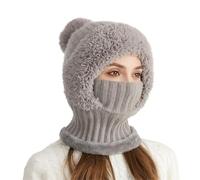 Thermal Scarf Hat - Windproof Knit Thermal Scarf Hat With Masque Beanie, Warm Neck And Head Cover For Women Men, Perfect For Winter, Snow, Running, Cycling, And Christmas