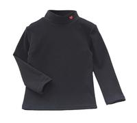 Thermo Langarmshirt für Mädchen Doppellagig Fleecegefüttert Halbrollkragen Warmes Winter Basisschicht Shirt (Black, 8-9 Years)