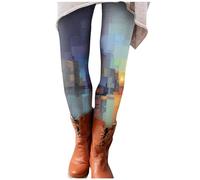 Thermo Legging Damen Damen Leggins Warme Schlafanzüge Damen Winter Thermostrumpfhosen Für Damen Weihnachts Leggings Winter Must Haves Winterröcke Damen Fahrrad Regenhose(#2 Light Purple,XXL)