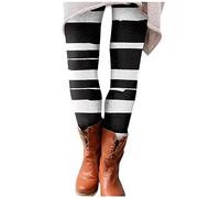 Thermo Leggings Damen Winter Strumpfhosen Hosen Warm Winter Thermo Hose Hohe Taille Yogahose Blickdicht Leggins Gefüttert Strumpfhosen Lounge Damen Sportleggings Schlafanzughosen(#02 Multicolor,S)