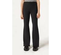 Thermo-leggings Mit Schlag Für Mädchen Schwarz 3-4