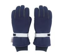 Thermohandschuhe MAXIMO, Kinder, Gr. 6, grau (navy, anthrazit), Stoff, Kunstfaser, mehrfarbig, Handschuhe, mit reflektierendem Verschluss, Fleecefutter, Strickbündchen (89402919-6) navy, anthrazit