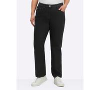 Thermohose SHEEGO, Damen, Gr. 40, Normalgrößen, schwarz, 66% Baumwolle, 32% Polyester, 2% Elasthan, unifarben, Hosen Thermohose (57480410-40) schwarz