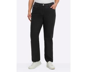Thermohose SHEEGO, Damen, Gr. 48, Normalgrößen, schwarz, 66% Baumwolle, 32% Polyester, 2% Elasthan, unifarben, Hosen Thermohose (57480410-48) schwarz