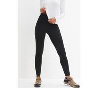 Thermoleggings BONPRIX, Damen, Gr. 52/54 (XXL), N-Gr, schwarz, Obermaterial: 92% Polyester, 8% Elasthan, skinny fit, Hosen, mit Fleece-Futter, schnelltrocknend, Skinny Fit, mit Taschen (61900140-52) s