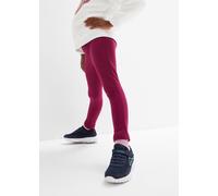 Thermoleggings BONPRIX, Mädchen, Gr. 116/122, N-Gr, lila (beere), Obermaterial: 95% Baumwolle, 5% Elasthan, Hosen, aus Baumwolle und Elasthan, bequeme Passform, unifarbenes Design (16488402-116) beere