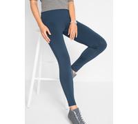Thermoleggings BONPRIX "Thermo-Leggings mit Bequembund", Damen, Gr. 36/38 (S), N-Gr, dunkelblau, Web, Obermaterial: 90% Polyester, 10% Elasthan, skinny fit lang, Hosen, aus Polyester und Elasthan, mas