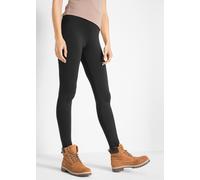 Thermoleggings BONPRIX "Thermo-Leggings mit Bequembund", Damen, Gr. 52/54 (XXL), N-Gr, schwarz, Web, Obermaterial: 90% Polyester, 10% Elasthan, unifarben, skinny fit lang, Hosen, aus Polyester und Ela