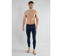 Thermoleggings GÖTZBURG "Thermo", Herren, Gr. 5M, N-Gr, blau (blau, dunkel, uni), Jersey, Obermaterial: 55% Baumwolle, 40% Polyester, 5% Elasthan, unifarben, eng lang, Hosen, wärmend, mit Eingriff, be
