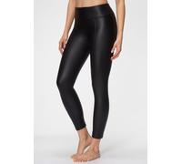 Thermoleggings LASCANA, Damen, Gr. 44/46, N-Gr, schwarz, Obermaterial: 90% Polyester, 10% Elasthan, unifarben, feminin, figurbetont lang, Hosen, mit weich angerauter Innenseite (38097748-44) schwarz