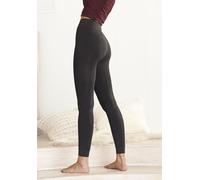 Thermoleggings LAVANA, Damen, Gr. S/M, N-Gr, grau (anthrazit), Strick, Obermaterial: 100% Polyester, unifarben, Basic, figurbetont lang, Hosen, mit Innenfutter aus Teddyfleece (36131531-S) anthrazit