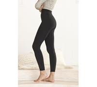 Thermoleggings LAVANA "Damen Thermo Leggings, High Waist Fleece, Winterleggings", Damen, Gr. L/XL, N-Gr, schwarz, Strick, Obermaterial: 100% Polyester, unifarben, Basic, figurbetont lang, Hosen, mit I