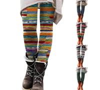 Thermoleggins Damen Winter Gefüttert Stretch Thermohose Bunte Strumpfhosen High Waist Stretch Thermostrumpfhose Push Up Blickdicht Yogahose Warme Winterleggins Blickdicht Sportleggins Warm Winterhose