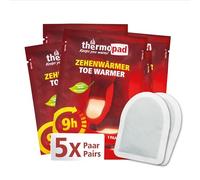 THERMOPAD Zehenwärmer - DAS ORIGINAL: 5 Paar Wärmepads für 9 Stunden Wärme I Sofort einsatzbereite Fußwärmer I Extra Warmer Fusswärmer - ideal für Outdoor-Aktivitäten & Ski-Schuhe I Fuss-Wärmekissen