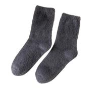 Thermosocken, 3 Paar, flauschige Wintersocken, Fleece-gefütterte Slipper-Socken for Damen, weiche, einfarbige Bodensocken, warme, flauschige Heimsocken, Korallen-Fleece-Lounge-Bettsocken, Schlafen, We