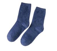 Thermosocken, 3 Paar, flauschige Wintersocken, Fleece-gefütterte Slipper-Socken for Damen, weiche, einfarbige Bodensocken, warme, flauschige Heimsocken, Korallen-Fleece-Lounge-Bettsocken, Schlafen, We